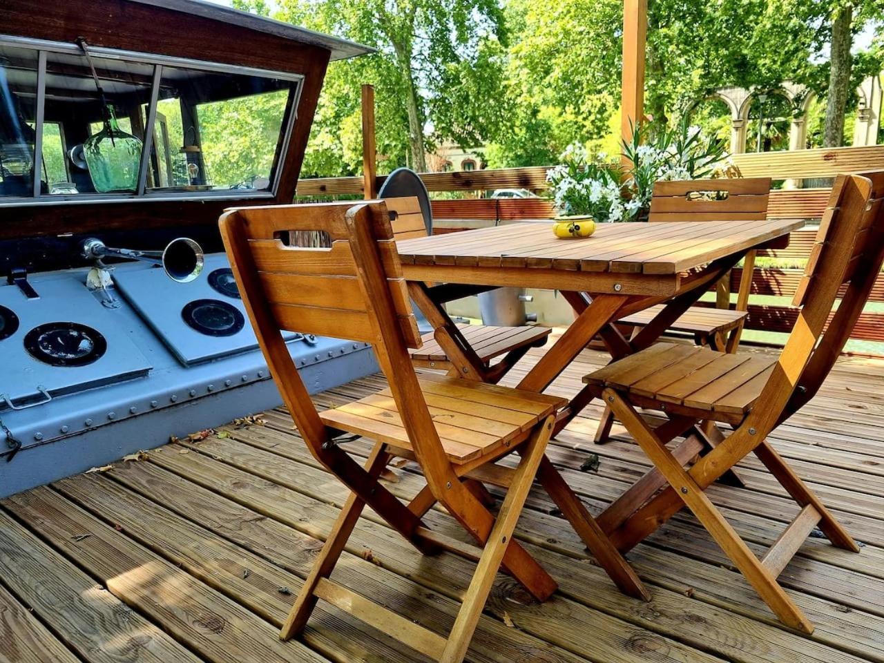 Peniche De Charme Avec Jacuzzi Sur Canal Du Midi Toulouse Extérieur photo